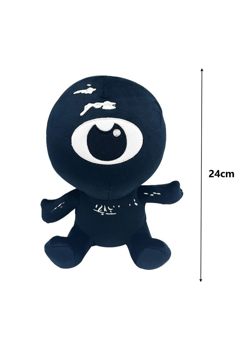Horror Plush Toys, Monster Horror Game Plush Dolls, Gifts For Boys And Girls Fans (Black-Eyed Man) - Image 2